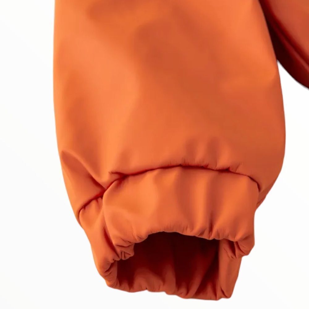 ZARA Kids Orange Rubberized Raincoat NWT Size 18-24M - Picture 5 of 8